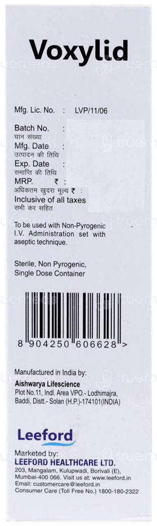 Voxylid 600 Mg Infusion 300 Ml